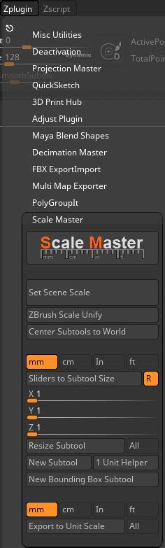 zbrush export scale|Scale Master .